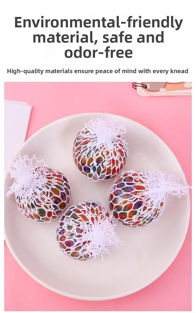 Stress Relief Grape Balls Squishy Balls, Squeezable Fidget Toys for Adults Kids Anxiety Relief, Large Size Stress Ball Gift for Boyfriend