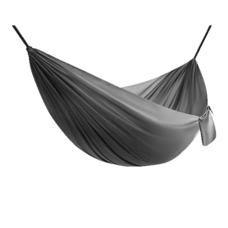 Ultralight Portable Camping Hammock - Anti-Tip Parachute Nylon, Double Size 2-Person Portable Shape Swing for Outdoor & Travel, Fits Two People