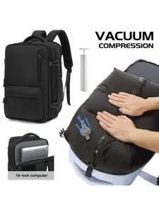 Vacuum Compressed Luggage Backpack, Large Capacity Airline Approved, Multi-Compartment Design, Ideal for Business Travel, Hiking, Daily Commute