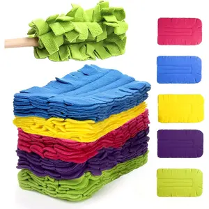 Reusable Dusters Refill,5 Pcs Reusable Duster Refill, 360° Heavy Duty Fleece Duster Pads Refills, Washable Hand Dusters Pads for Cleaning Ceiling, Fan, Corners, Hardwoods Window Kitchen Floor