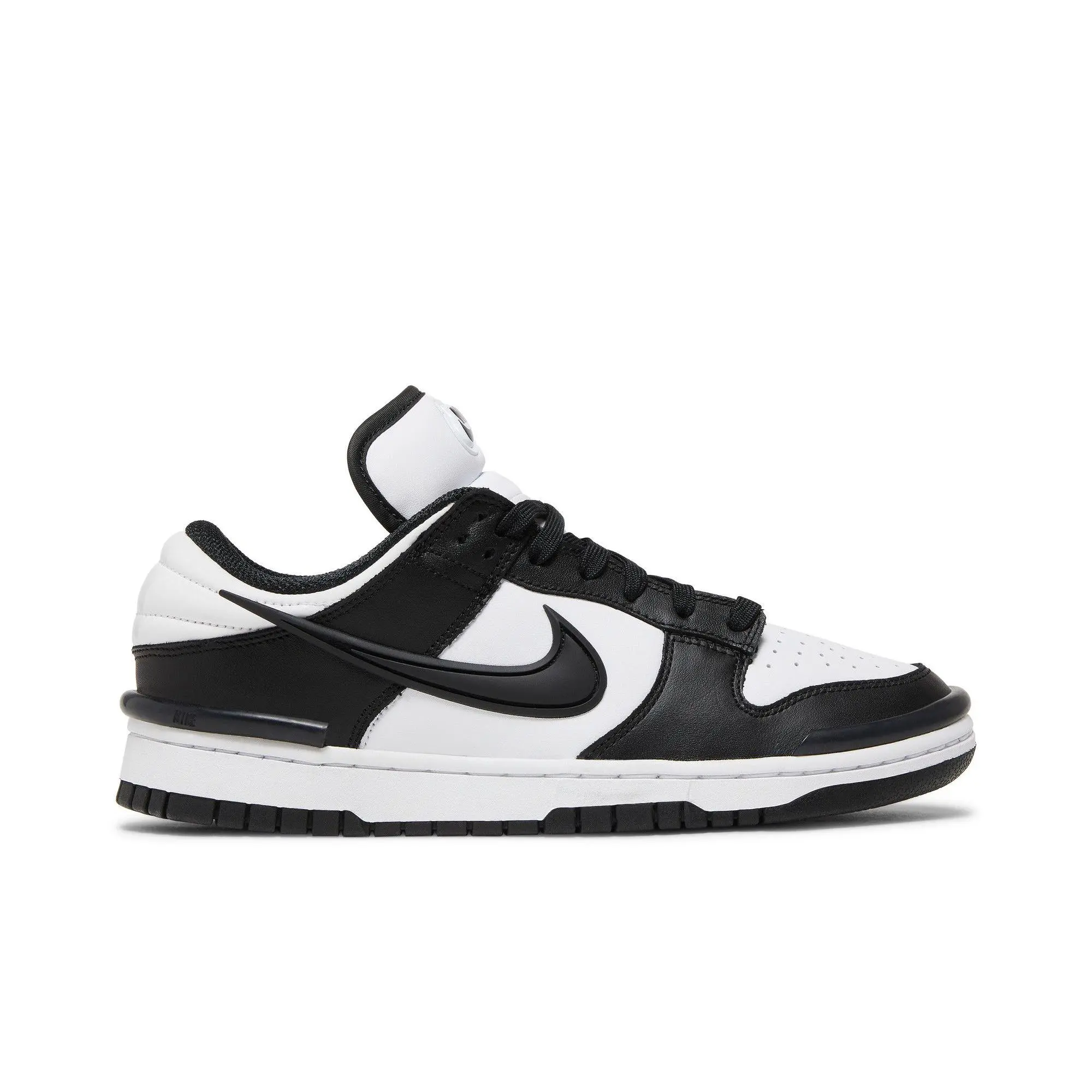Nike Women's Dunk Low Twist 'Panda' Female Skateboarding Sneakers - Black/Black/White, Panda Pattern, Low-Cut Sole, Style DZ2794-001, for Casual Wear
