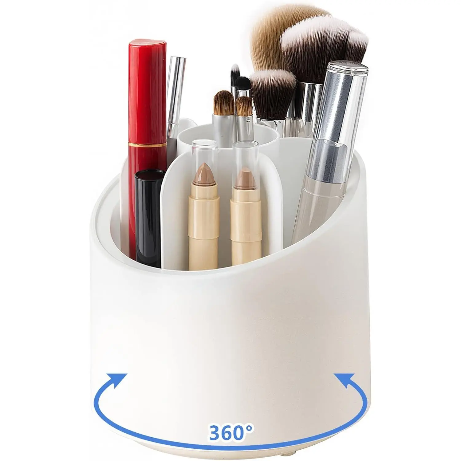 360° Rotate Makeup Brush Holder Organizer, Makeup Organizers Countertop,  Beauty Brushes Storage Makeup organization and Skincare Storage for , Desktop, Bathroom