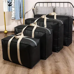 1pcs Extra Large Waterproof Moving Luggage Bags Laundry Shopping Bag Non-woven Fabric Cubes 80*55*25cm Home Storage Packing Tool