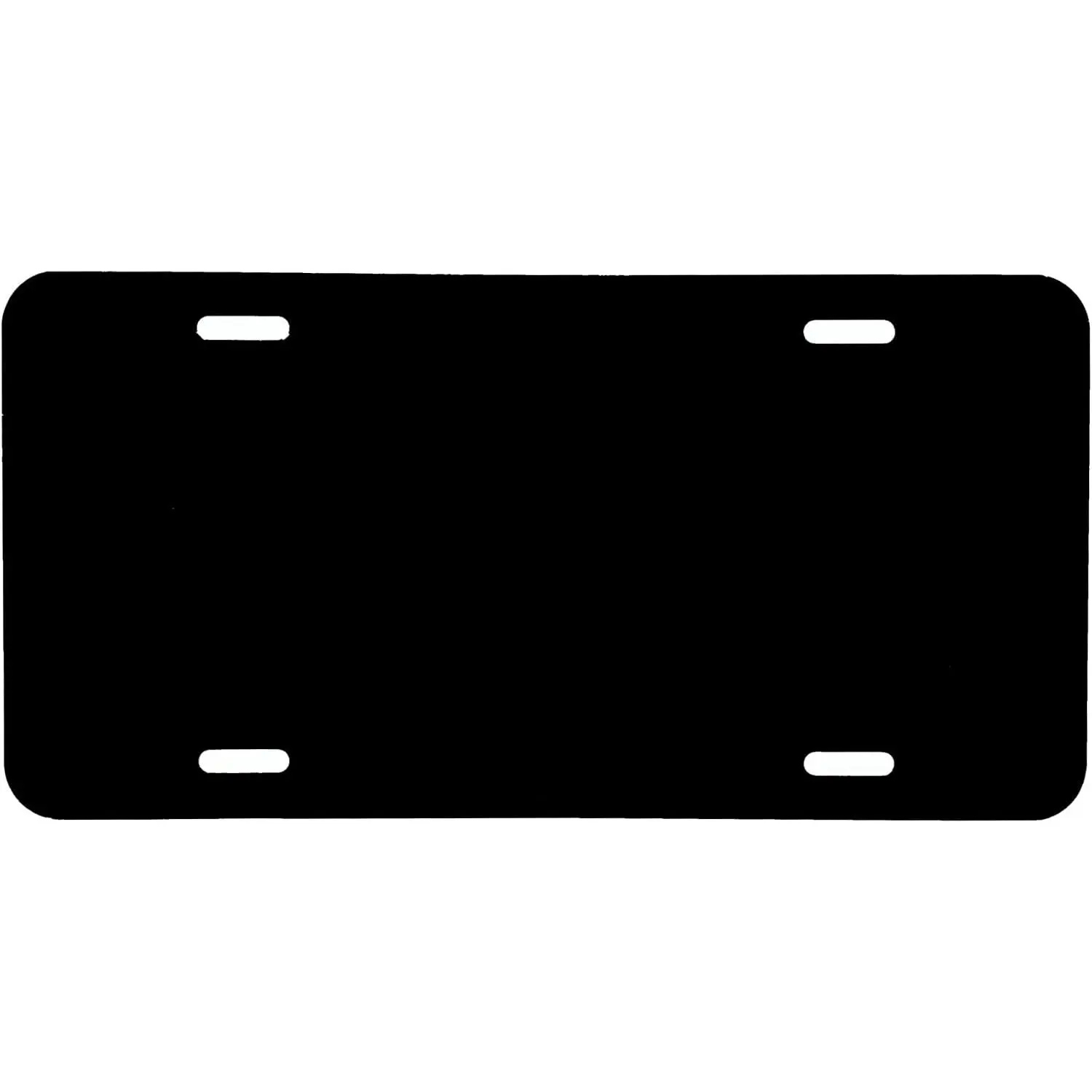 Aluminium Plate for Automotive Body & Frame Custom Tags, 0.025 Thickness/0.5mm, 12x6 Size, Blank for Design Work (Black)