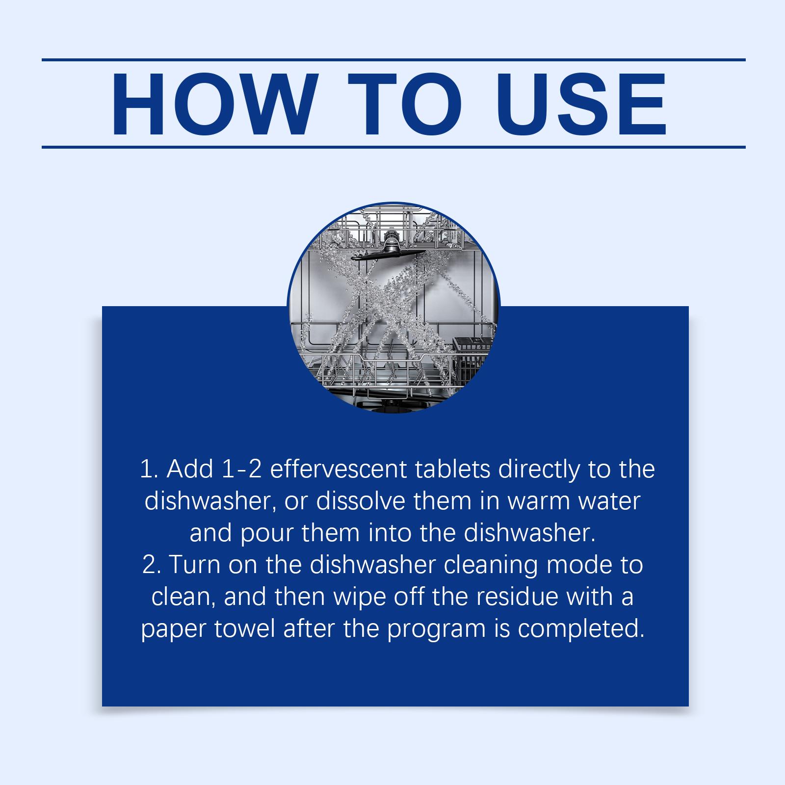 Dishwasher degreasing cleaning tablets remove grease, reduce scale, keep dishes clean, and are suitable for household cleaning