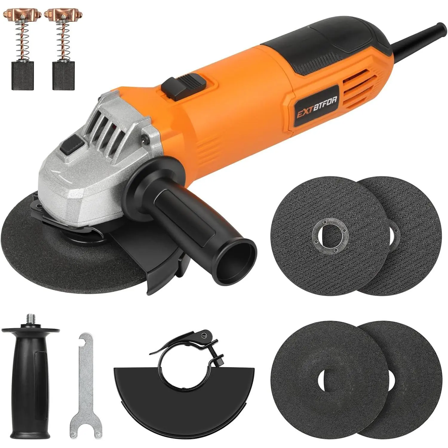 Angle,6 Amp 4-1/2",11000RPM with 4 Pcs Wheel| Electric Angle Tool for Cutting, Grinding, Polishing and Rust Removal