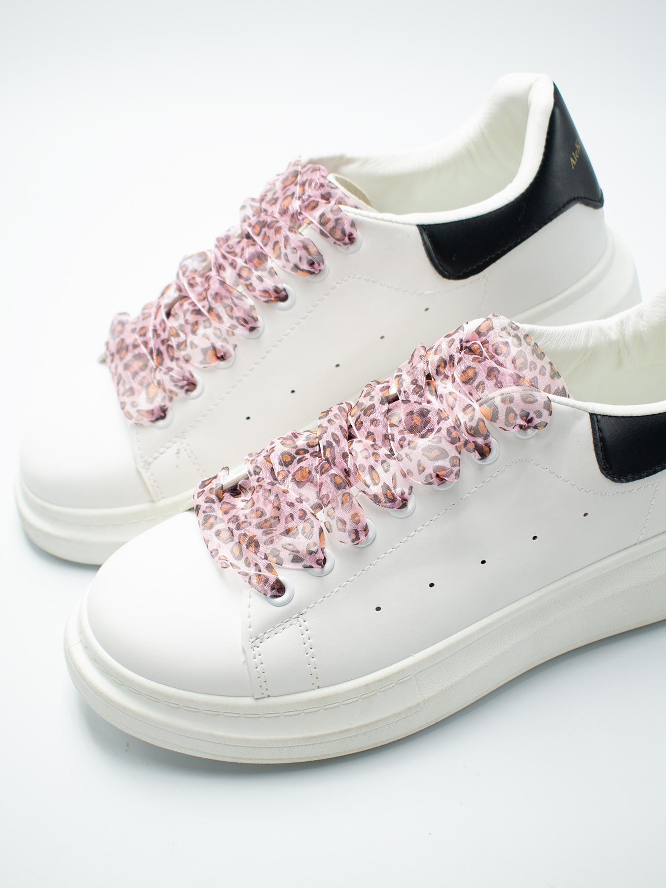 Leopard Pattern Lace Shoelaces, Fashionable Shoes Laces for Women's Sneakers, Casual Shoes Accessories for Daily Wear