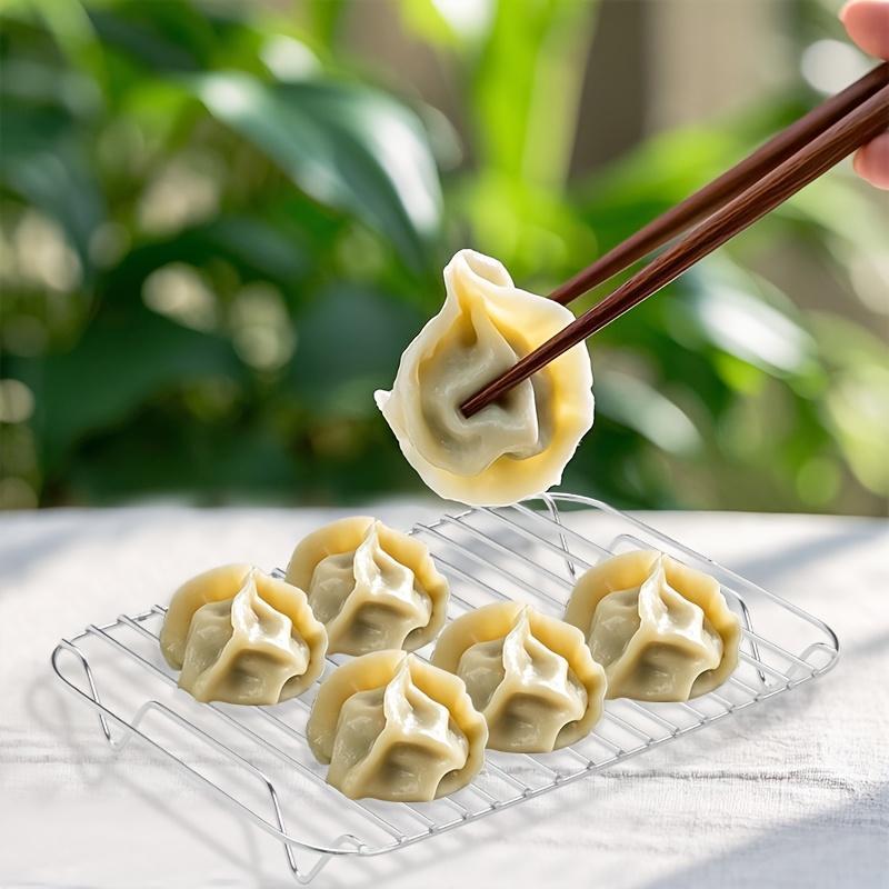 1pc Stainless Steel Square Steamer Rack - Multi-Layer Cooking & Baking Rack for Dumplings, Vegetables, Meat - Perfect for Air Fryer, Rice Cooker, Oven - Durable, Easy-Clean Design for Outdoor Camping, Hiking, Fishing