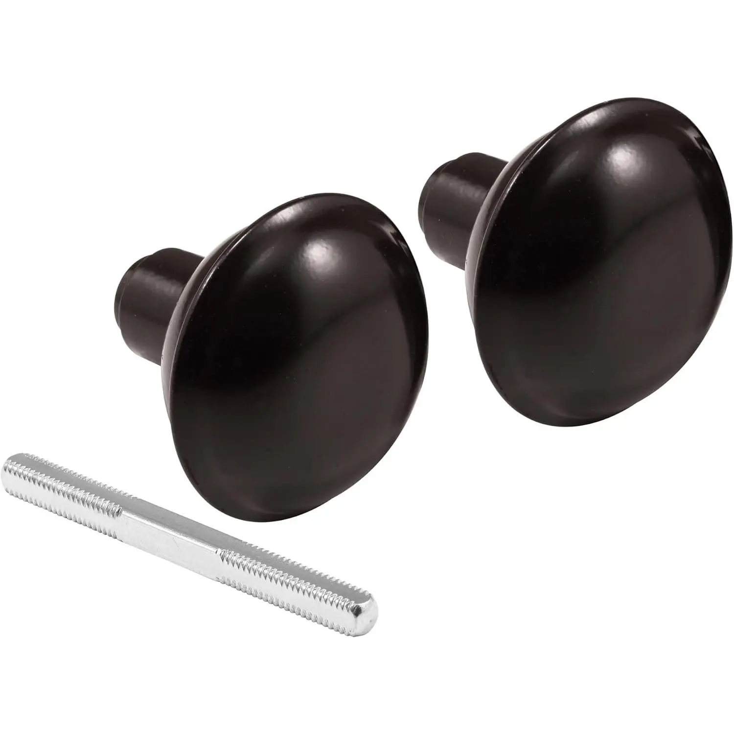 Prime-Line E 2499 Solid Brass Vintage Door Knob Spindle Set, 2-1/4 In. Outside Diameter, Bronze (Single Pack)