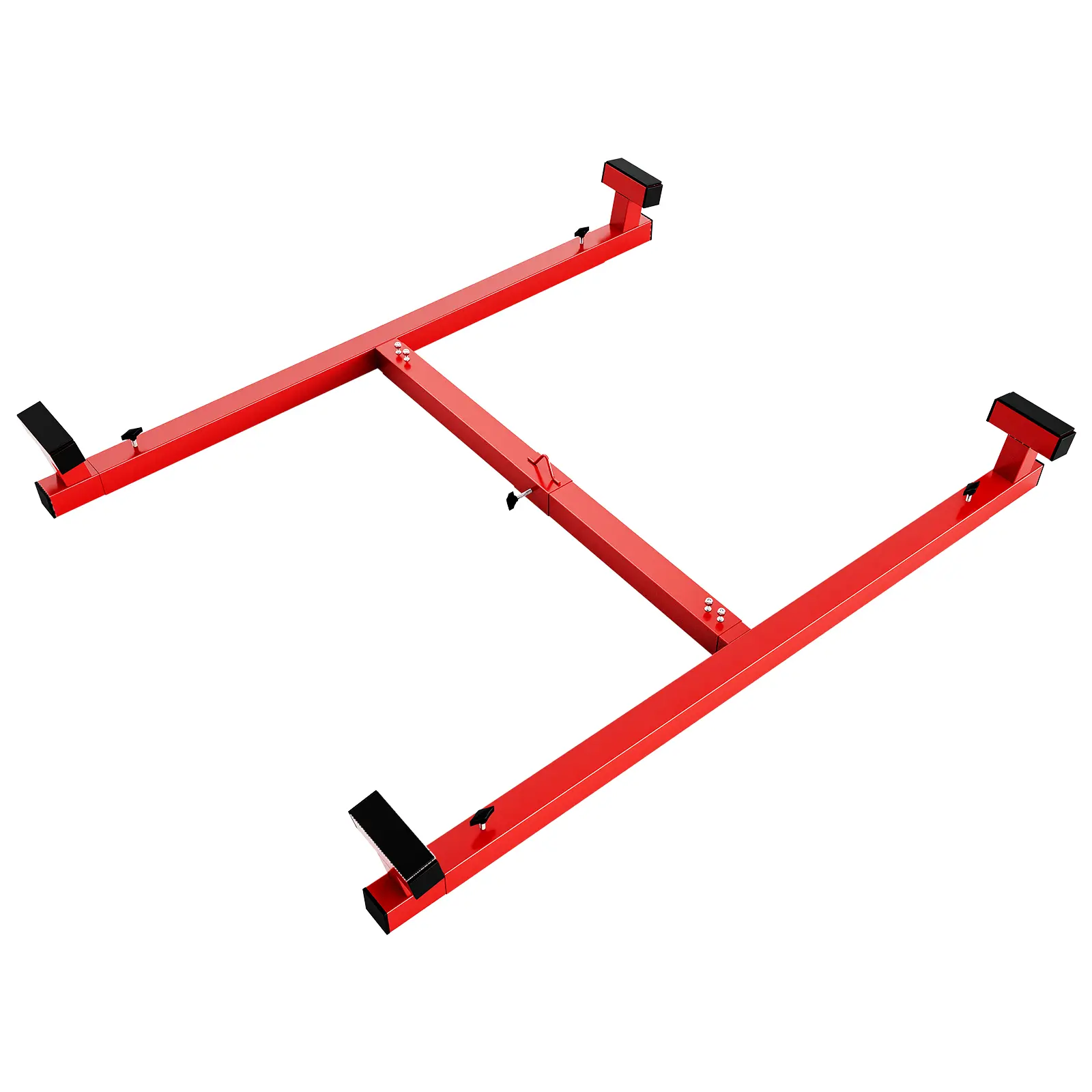 Adjustable Truck Bed Lifter Beam, 800 lbs Capacity Heavy Duty Steel Spreader Bar. For Pickup Trucks, Trailers, Cranes. Rust-Proof Powder Coating, Center Hook & Chains. Safe Cargo Handling Tool for Construction, Farm, Garage