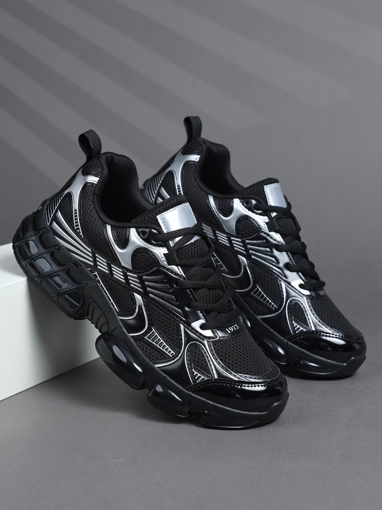 High-Quality Sneakers For Men's Casual Shoes, Comfortable Sporty Design, Outdoor Leisure Footwear, All-Season Textile Upper Material, Sports Shoes