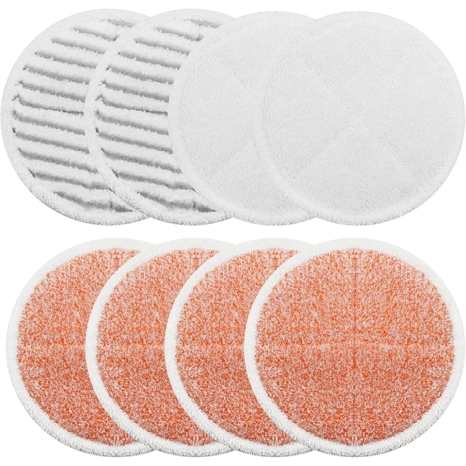 8-Pack Spinwave Mop Pads Fit for Bissell Spinwave 20399 23157 23159 2039A 2124A 20393 2039T 2039W 20391 20395 2307 2315A Soft Scrubby Pads for Hardwood Floor Cleaning Replacement Pads Mop Refills