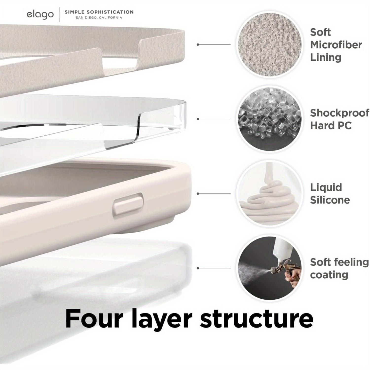 Liquid Case Full Body Protective Cover, Shockproof Case, Slim Smartphone Case, Anti-Scratch Case for iPhone 16 15 14 13 12 11 Pro Max, Lightweight Case