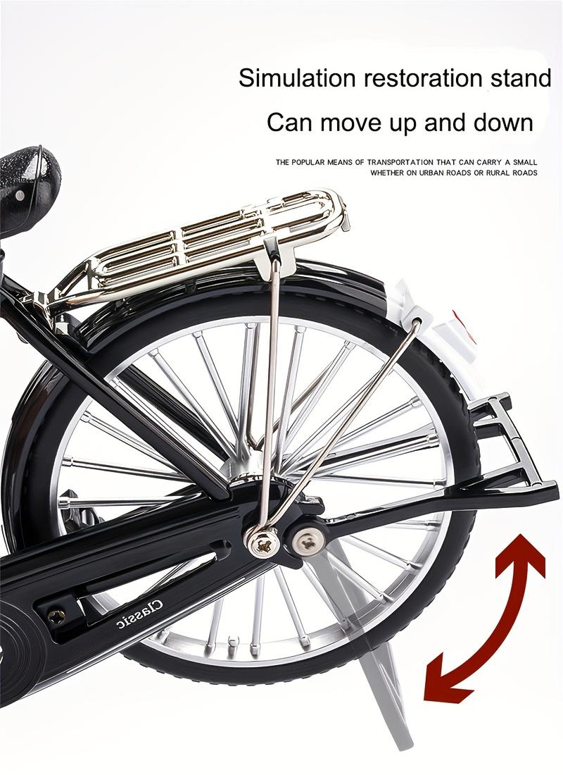 52-Piece Brain-Training/Hands-On/Retro Bicycle Model Set - Miniature Aluminum Alloy Set, Perfect for Collectors and Hobbyists, a Meaningful Gift and Home/Office Decor.