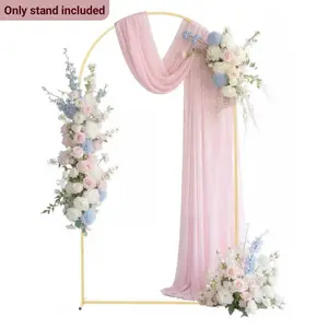 Metal Arch Background Stand Set, Wedding Arch Frame, Wedding Arched Backdrop, Birthday Party Decor, Bachelorette Shower, Graduation Ceremony, Wedding Party Decorations