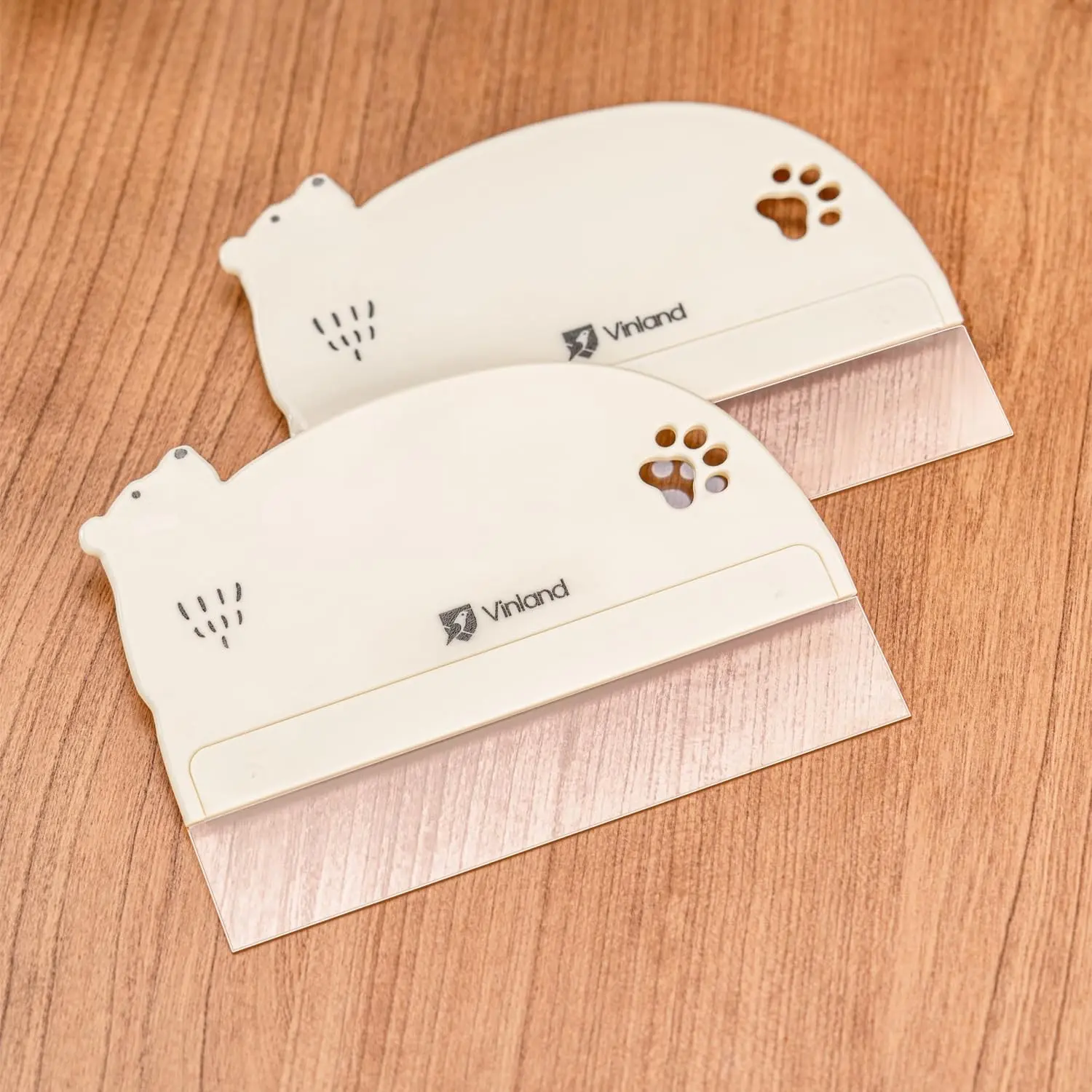 2 Pcs Cake Smoother Scraper, Cake Decorating Supplies Acrylic Food-Grade Transparent Flexible PE Plastic Cake Scraper Designed for Bread and Cake Decoration