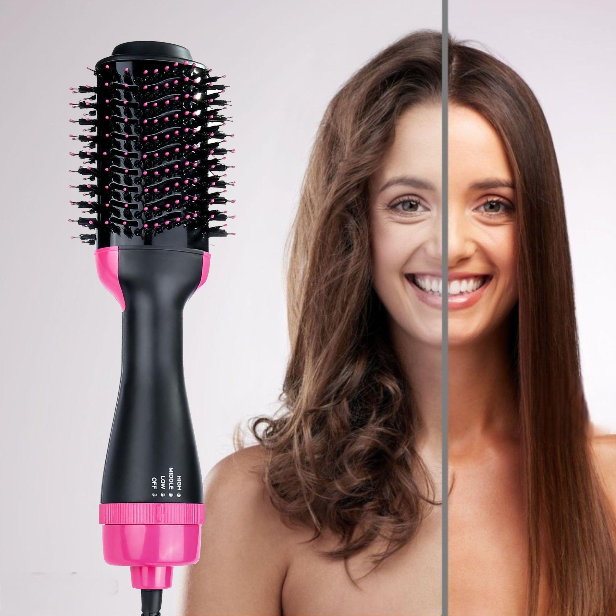 4 in 1 Hair Dryer Straightener, Multi-use Hair Dryer Brush with Aluminum Tube Comb Head, Lightweight Design Hot Air Comb for Home & Salon Use, Electric Curler, Curly Iron, Hair Curling Iron 4 in 1 Hair Dryer Straightener, Multi-use Hair Dryer Brush with Aluminum Tube Comb Head, Lightweight Design Hot Air Comb for Home & Salon Use, Electric Curler, Curly Iron, Hair Curling Iron