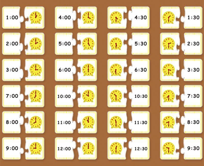 Montessori Wooden Clock Puzzle Toys Hour Minute Second Learning Preschool Cognitive Time Teaching Aid for Kids Early Education