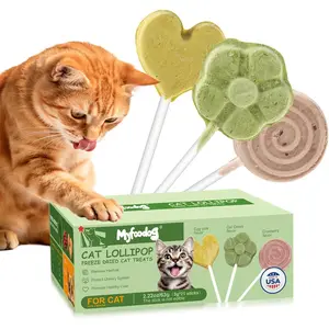 Freeze Dried Cat Lollipop Treats Cat Grass Chicken Lollipops High-Protein Nutrient Snacks Interactive Cat Toy & Food Toppers (21pcs)
