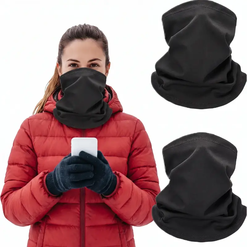 Unisex Fleece Neck Gaiters 6PCS – Warm Winter Face Cover Scarf for Ski, Snowboard, Running & Camping