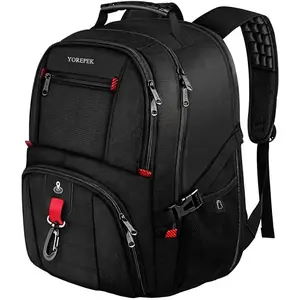 Travel Backpack for Men Anti Theft, Slot Fit for Air Tag ＆ RFID Blocking, Airline Approved, Insulated Pocket, Water Resistant Backpack for Men Fit 17 inch Laptop, BlackGift.