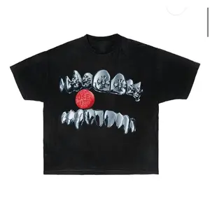 Neniom Grillz Heart Chrome Cross Boxy Garment-Dyed Tee Streetwear Shirt Y2K Hearts Shirt, Cross Tee, opium shirt, y2k shirt, fashion shirt,Fashion 	   Unisex T-shirts.