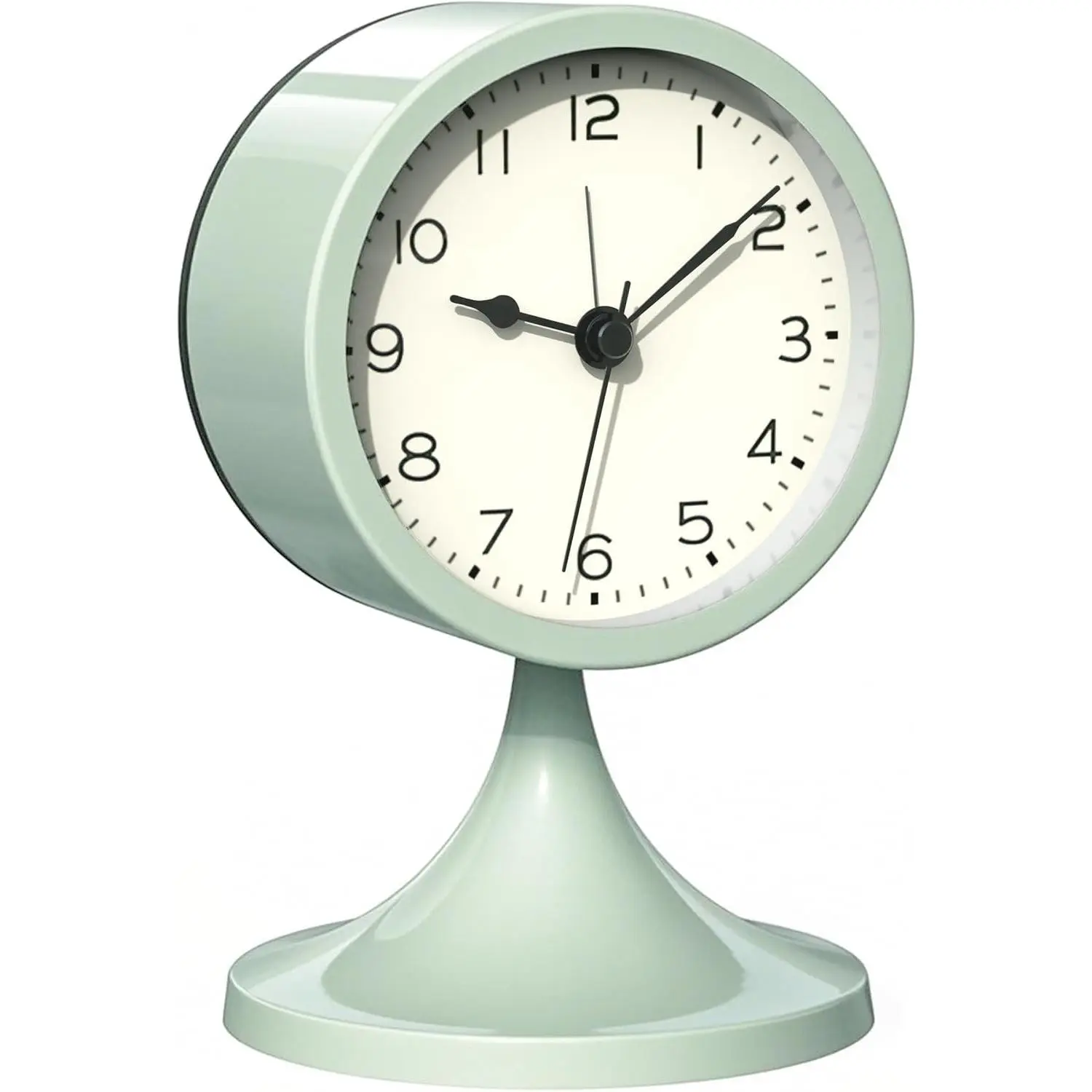 3" Analog Alarm Clock, Retro Small Desk Clock for BathroomGift