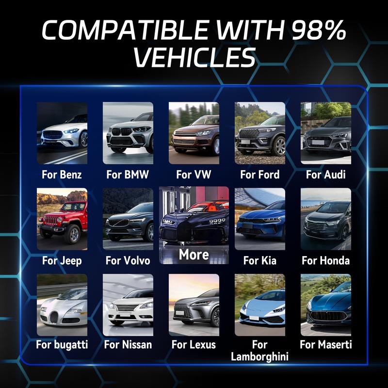 KONNWEI KW330 OBD2 Scanner with 2.8 Inch Color Screen, Free Upgrade & Print Function, Diagnostic Tool for Cars