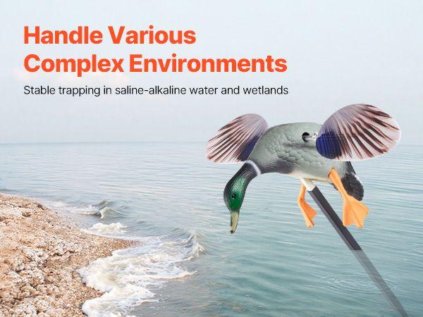 VEVOR Spinning Wing Motion Duck Decoy Outdoor Realistic Teal Decoys for Hunting 1-Pack