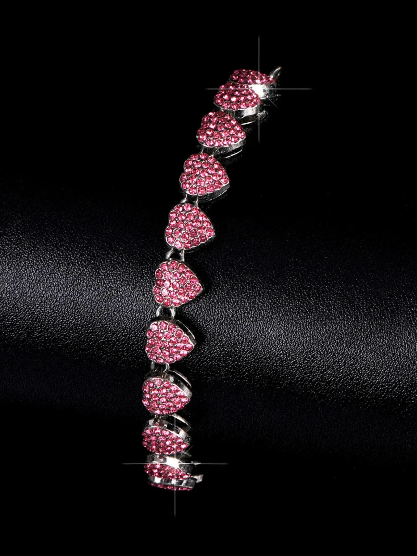 Adjustable Diamond Heart Bracelet, Student Best Friend Date Commute Versatile Wristband, Fashionable Jewelry for All Occasions