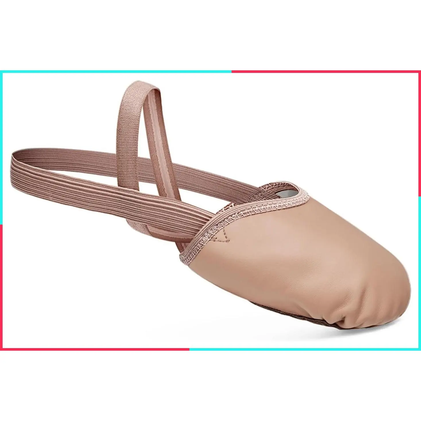 Women's Genuine Leather Half Sole Dance Shoes for Lyrical Pirouette