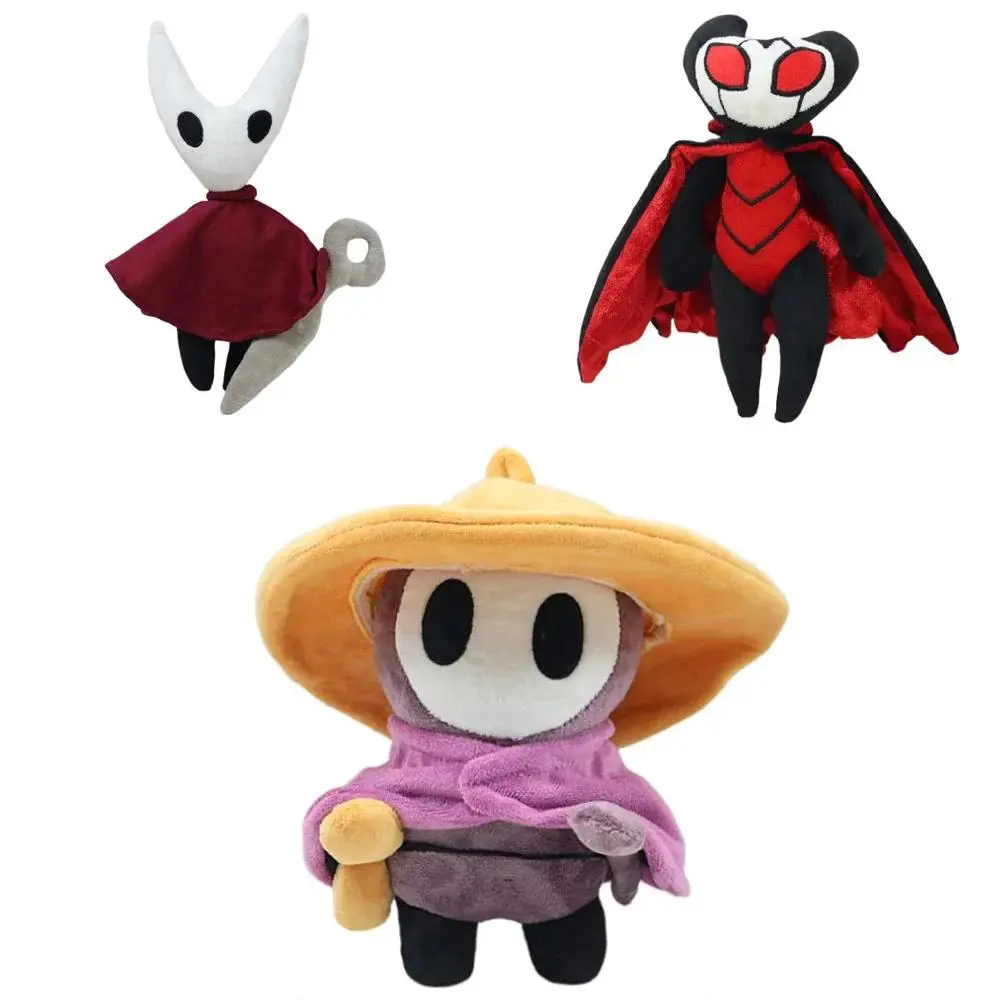 Hollow Knight Soft Plush Anime Mascots, Collectible Doll Peripherals - Chibi, Chubby Characters, Cute Cartoon Stuffed Toys for Collecting