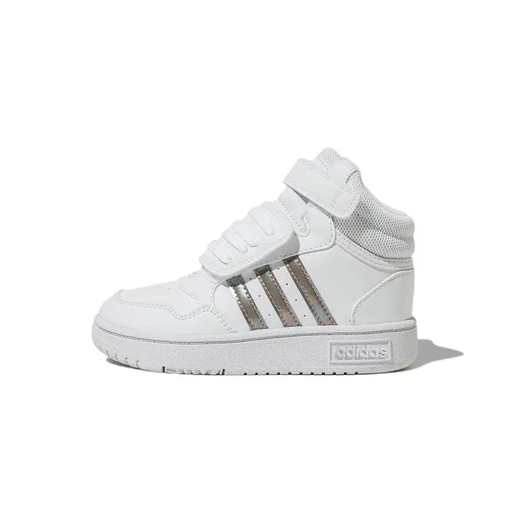adidas Hoops Mid 3.0 Ac Synthetic Leather Durable High-Top Sneakers HP2660