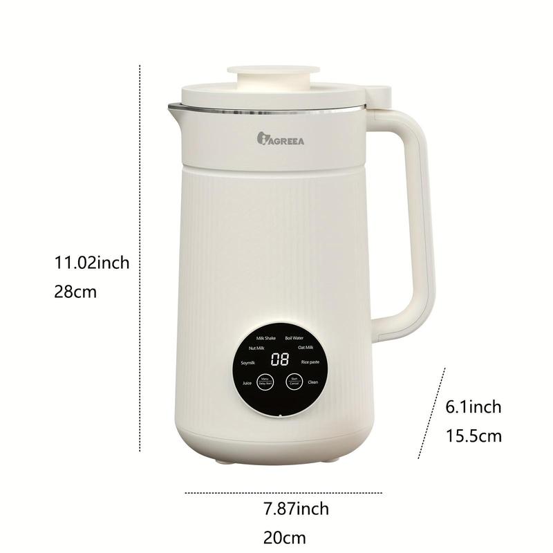 IAGREEA Automatic Nuts Milk Maker, Nut Milk Machine, Plug and Play 1000ML Milk Maker, Multifunctional Juicer for Coffee, Grain and Juice, Household Kitchen Appliances, Gift