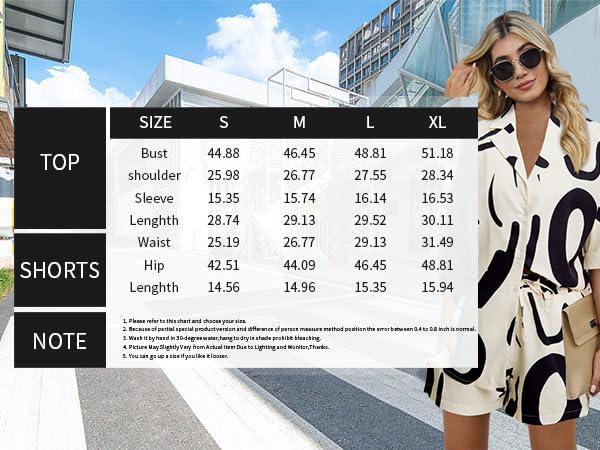 MNLYBABY Womens Hawaiian 2 Piece Tracksuit: Outfit Short Sleeve Button Down Shirt and Shorts Lounge Set