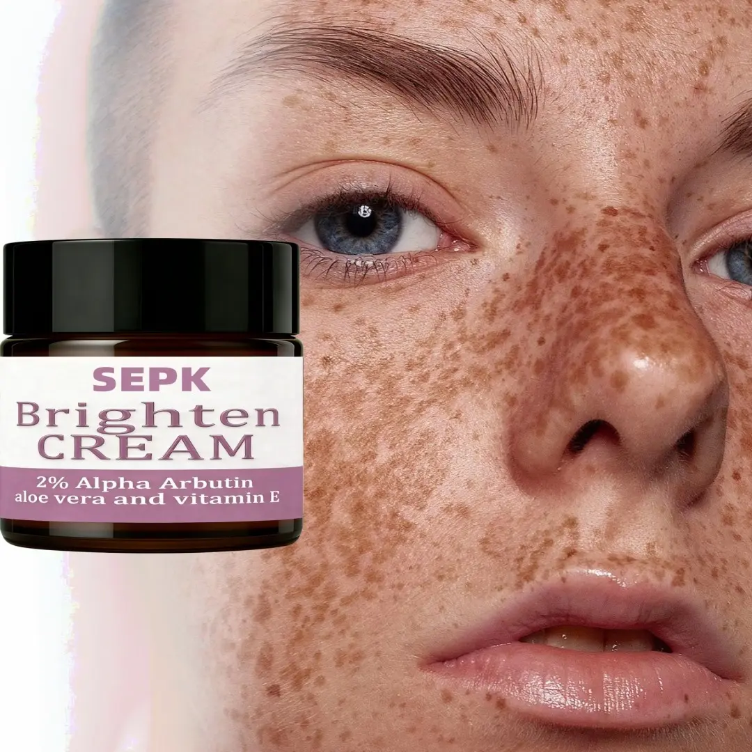 Sepk Brightening Spot Correcting Cream 50g, High Concentration Alpha Arbutin, Aloe & Vitamin E, Fade Dark Spots, Improve Skin Tone, Treatment