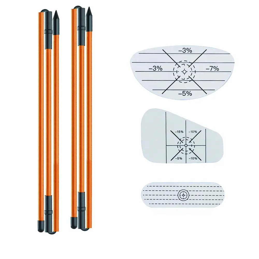 Golf Alignment Sticks-2pcs with 10pcs-Golf Impact Tape, Golf Training Aids, Training Aid Swing Trainer for Iron, Wood & Fairway Putting Clubs Aiming