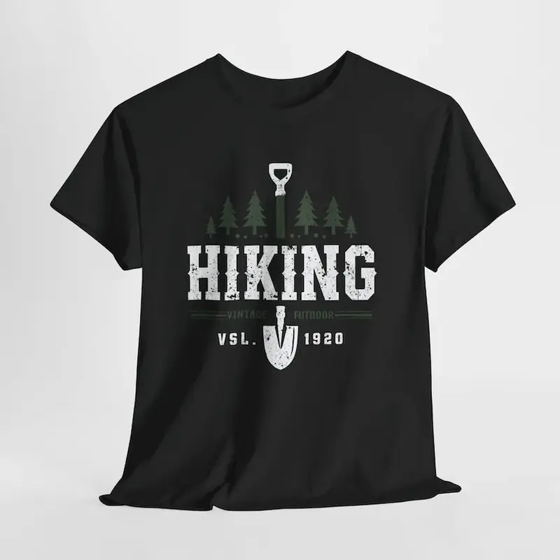 Vintage Hiking T-Shirt, Retro Outdoor Adventure Tee, Nature Lover Gift, Distressed Forest Graphic Shirt, Camping Unisex Top