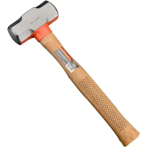 Pro 3 Pound Sledge Hammer - Heavy Duty Harden Steel Mini Sledge Hammer for Drilling, Chisels, , Rebar, Kindling Crack Hammer - Solid Anti Reverberation Oak Handle