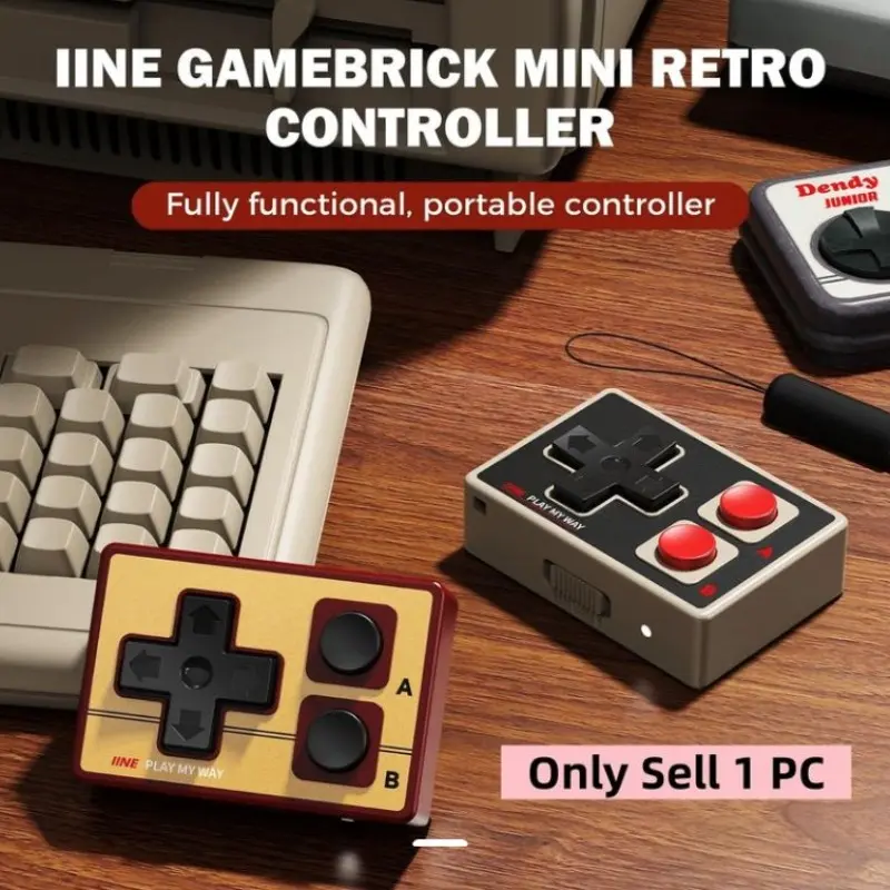 2026 New Iine Mini Controller for iPhone iPad Android, Portable Wireless Hand Held Controller, Supports Tiktok Music Ppt Selfie, Perfect Gift