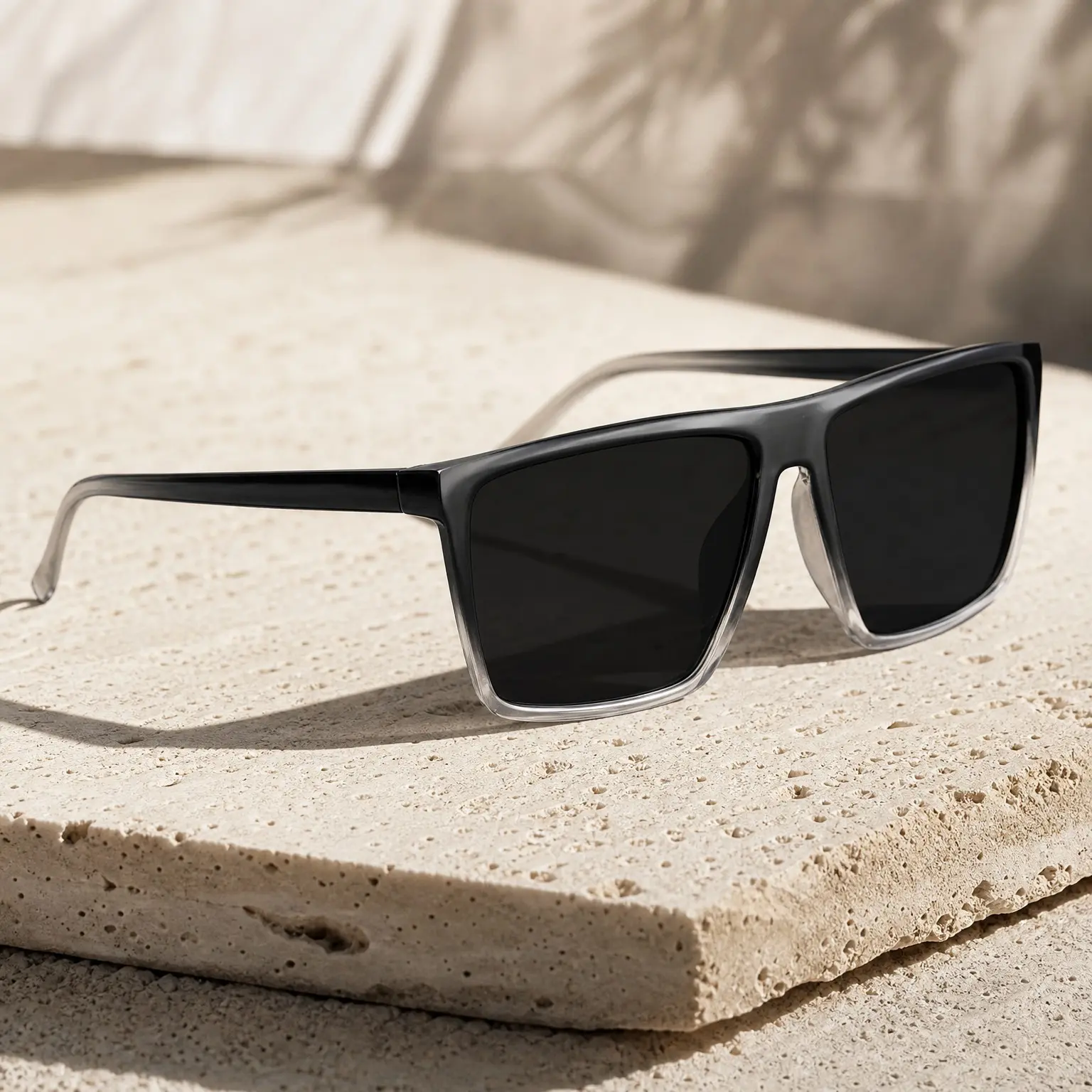 Rectangular Polarized Sunglasses with UV400 Protection, Glare-Reducing Impact-Resistant Lenses, Oleophobic Coating, L/XL Fit(Gift)
