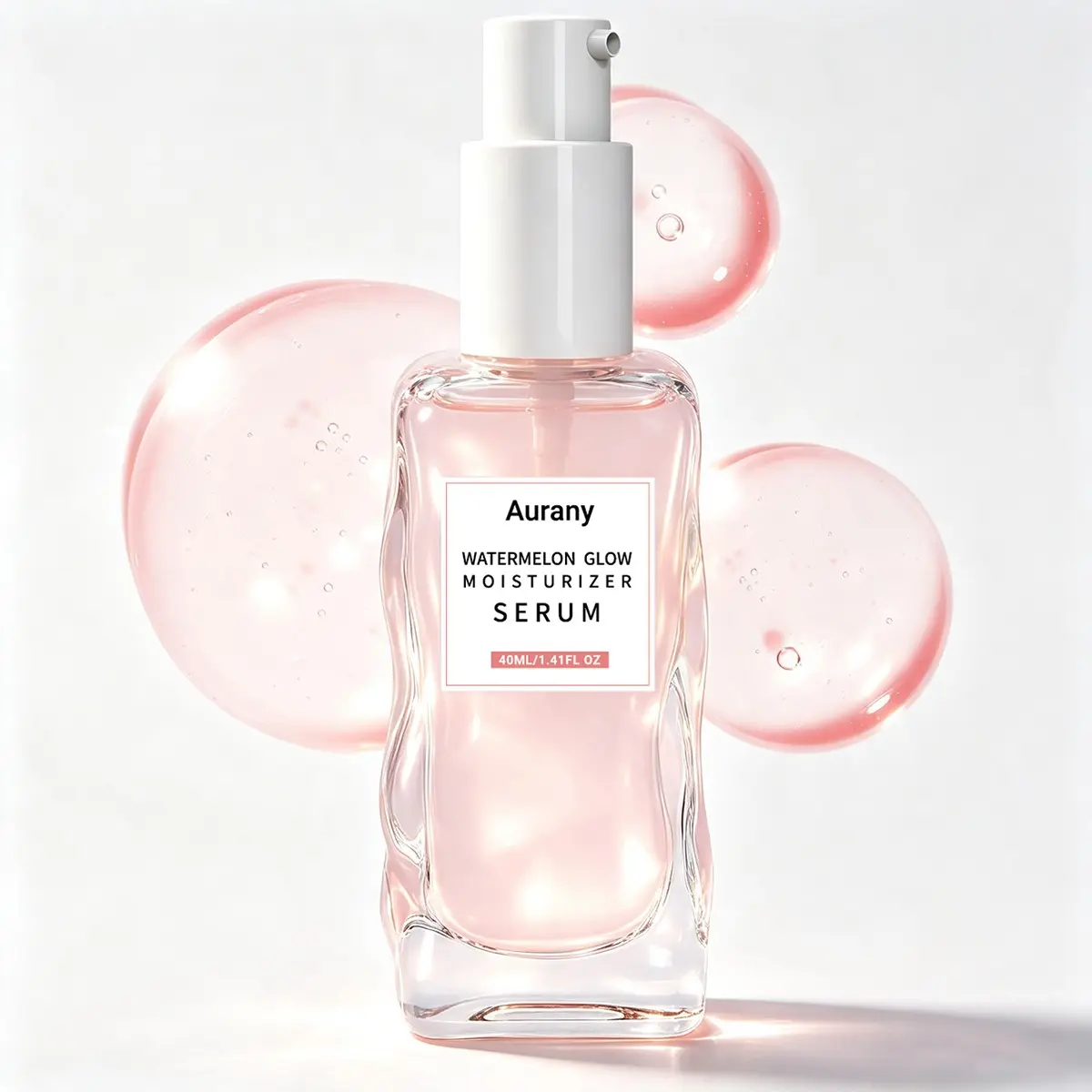 1PC-Watermelon Glow Moisturizer Serum,Watermelon Moisturizer Essence Liquid , Watermelon Serum,Brightening, Plumping Hydrating Face Serum, Makeup Primer,Liquid Highlighter With Dewy & Glowing Korean Skin Care -40ml