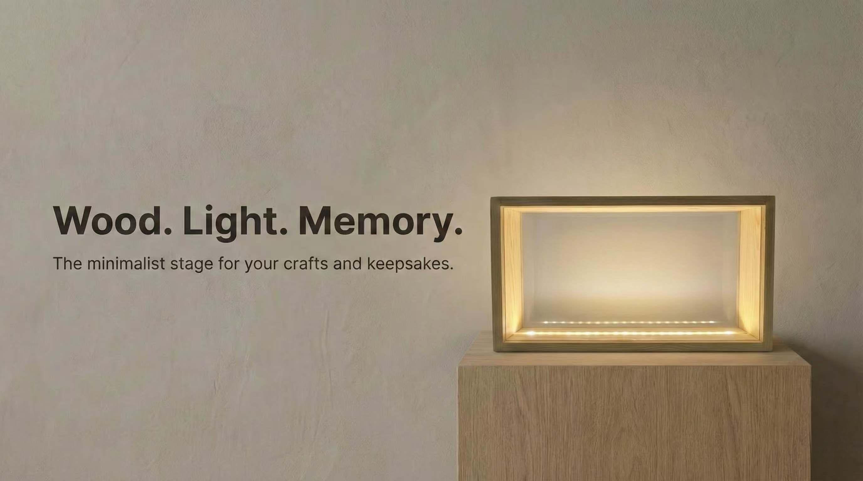 LED Display Frame – Lighted Showcase Box for Collectibles, Figures & Handcrafts