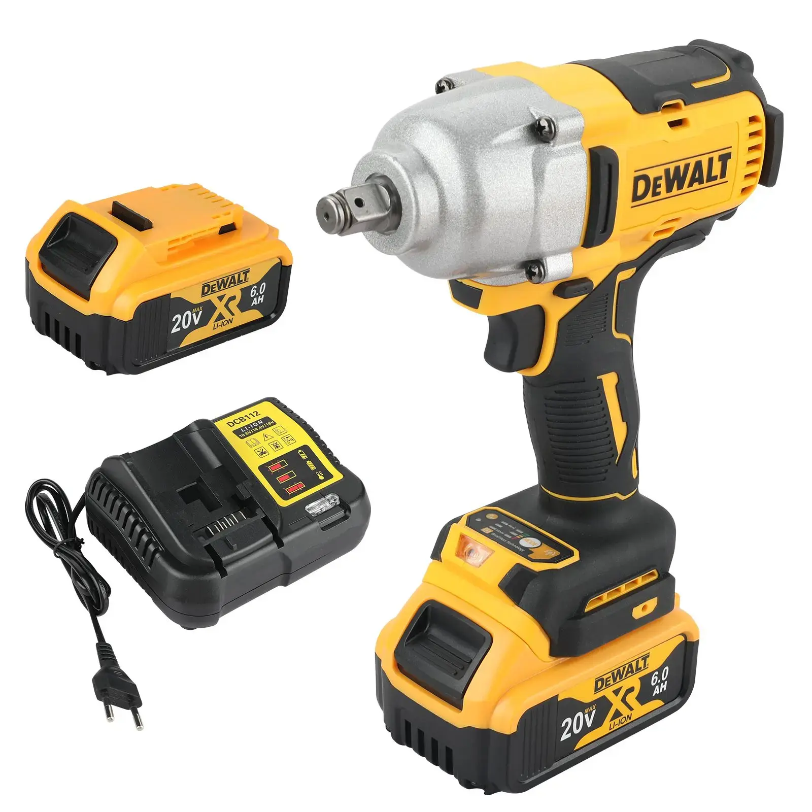 DeWalt DCF900 20V Brushless High-Torque 1/2" Drive Impact Wrench Kit, 20v Battery and Charger Included, 1 Battery 1 Charger and Tool for Automotive, Versatile Use