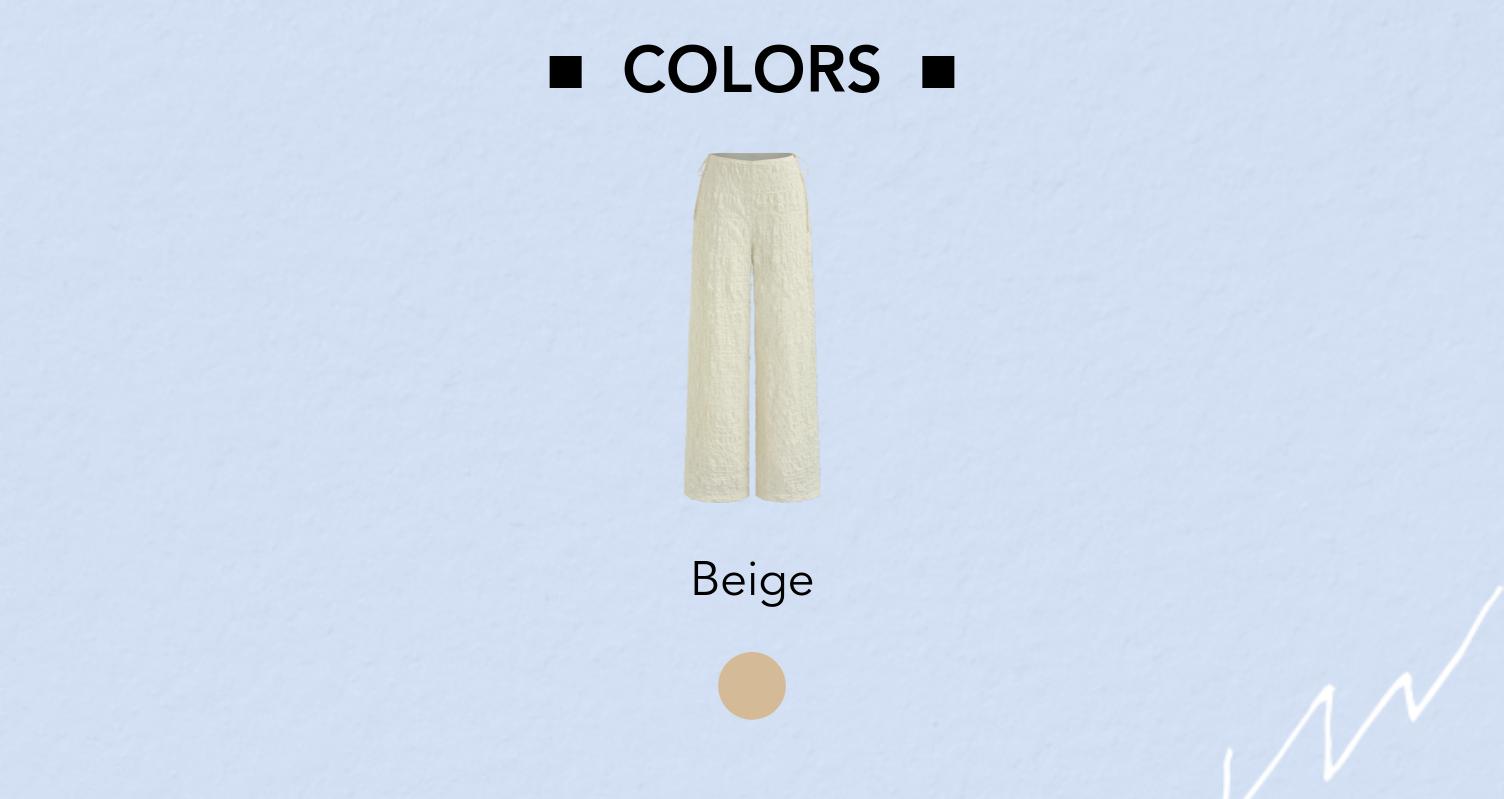 Cider [size 2-10] Low Rise Solid Texture Knotted Wide Leg Trousers