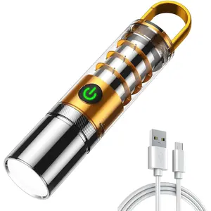 High Lumens Rechargeable Flashlights, 100000 Lumens Super Bright Flashlights, 6 Modes Zoomable High Bright Flashlights,Suitable for Hiking Camping and Family