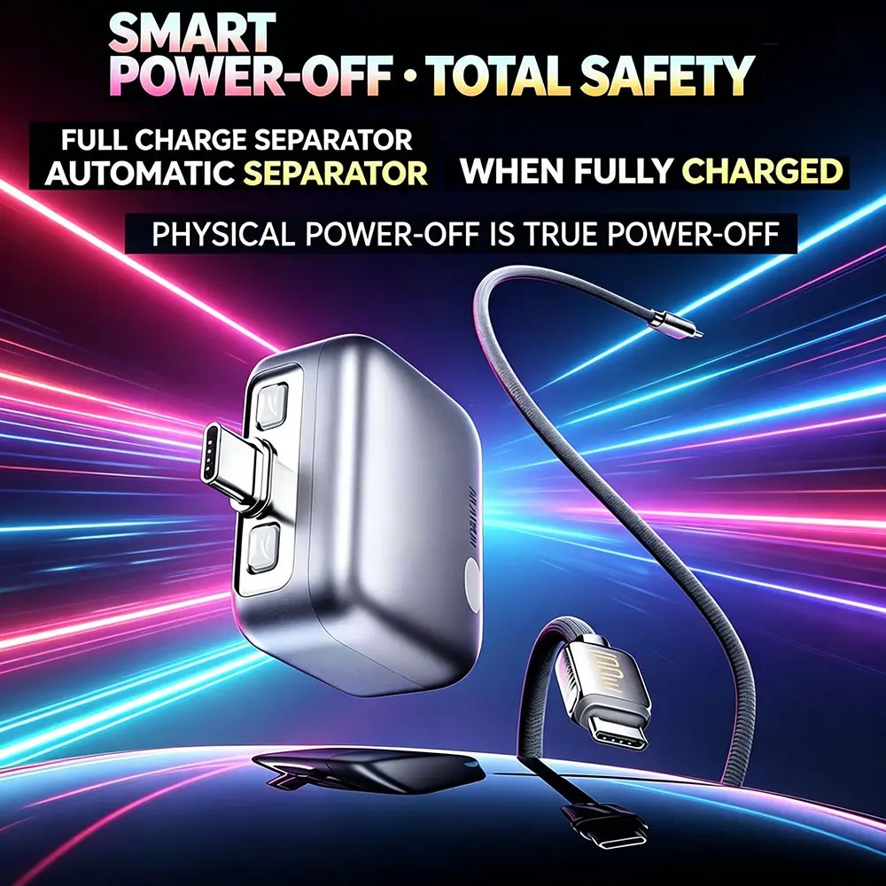 Typec 140w Battery Protector, Smart Auto Stop Charger Charging, For iPhone 15/16/17/18 series (including Pro models)/,Type-c interface Android phone,Samsung, Huawei, Xiaomi, Laptops, Tablets, Overcharge Protection