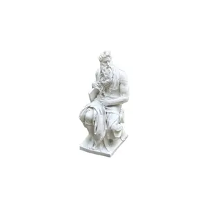 4.7 Inch Moses Sculpture, Great Prophet Art Piece, Unique Style Decorative Item, Creative Graduation Gift, Home Office Decoration