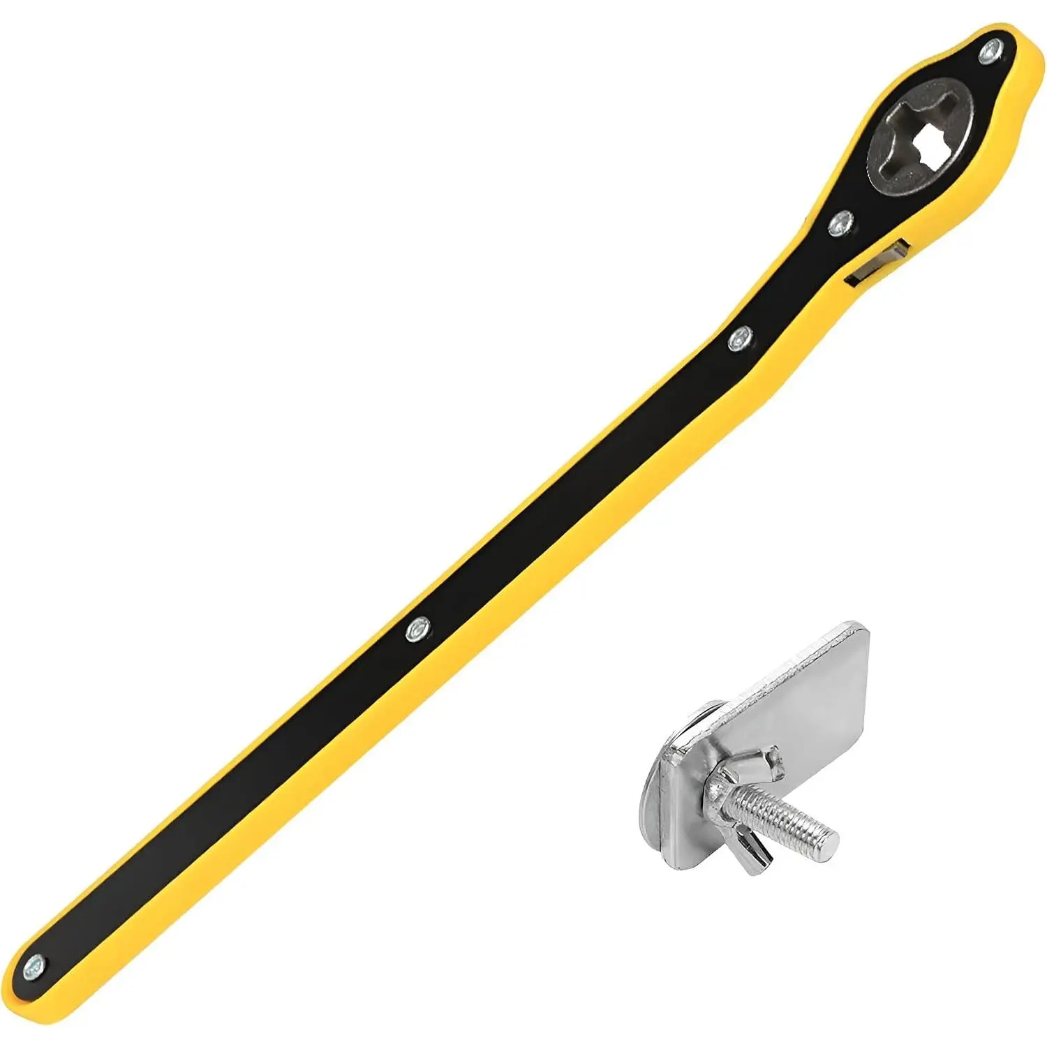 Jack Ratchet Wrench, Labor-Saving Long Handle Automotive Scissor Lug Wrench, Forward Reversal Knob  Lift Speed Jack Ratchet Tool,  for   SUV