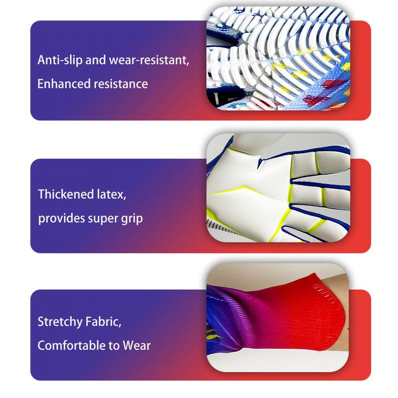 Soccer Goalie Goalkeeper Gloves for Kids Youth and Adult Football Gloves with 4mm Latex Strong Grips Palms Breathable Soccer Goalie Gloves